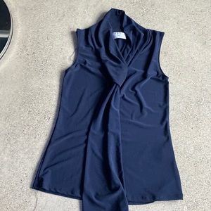 Thread Times Navy Polyester Tank. Size XSmall.
